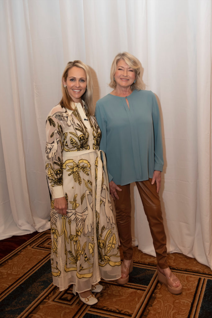 Centennial Milestones Luncheon Featured Speaker Martha Stewart and Centennial Milestones Luncheon Emcee Meredith Land. (Photo by Tamytha Cameron)