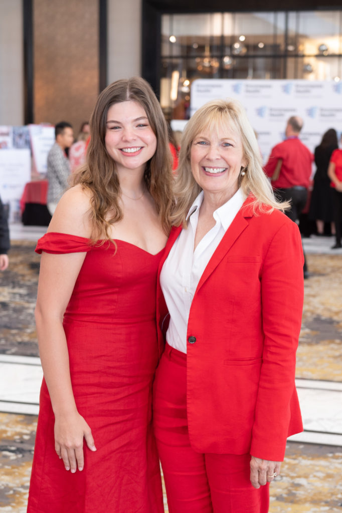 Tyler Donovan, Cindy Yeilding at the American Heart Association 'Go Red for Women' luncheon (Photo by Wilson Parish)