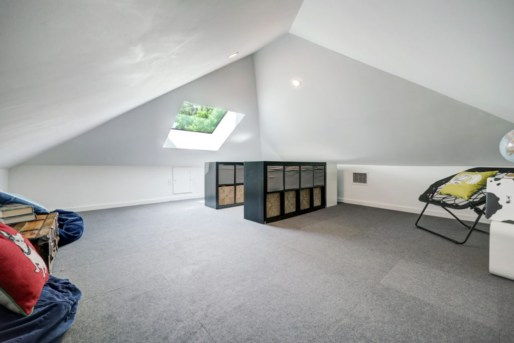 One of three lofts in the house at 717 East 21st St. in The Heights (Photo by TK Images)