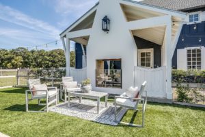 8632-S-FM-1187 – The see through fireplace adds to entertaining and relaxing options near the guest house.