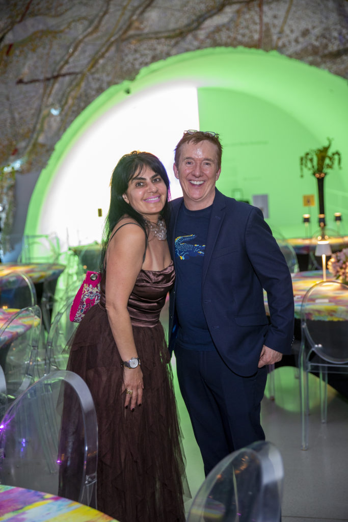 Apama Strickland, Brad Blume at the MFAH Glassell School MTV-themed gala (Photo by Jenny Antill Clifton)
