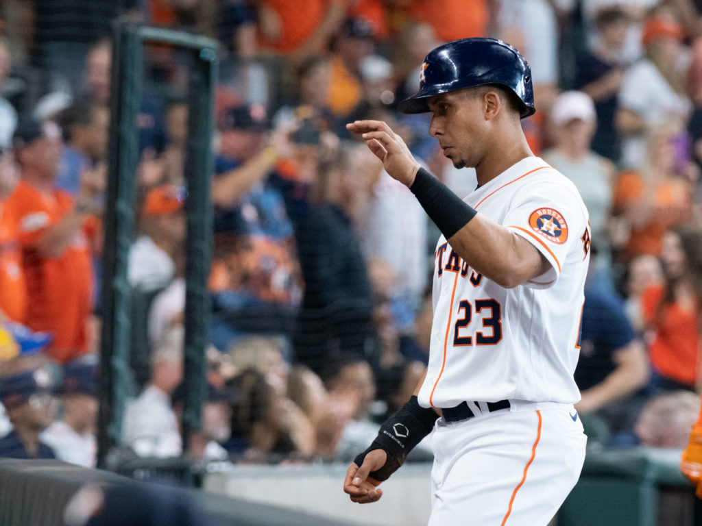 Michael Brantley can still deliver clutch moments for the Houston Astros. (Photo by F. Carter Smith)