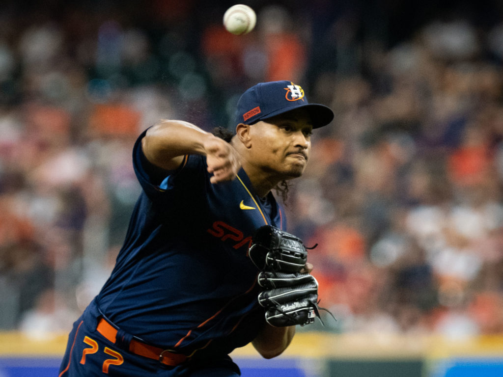 Luis Garcia gives the Astros another effective starter with strikeout stuff. (Photo by F. Carter Smith)
