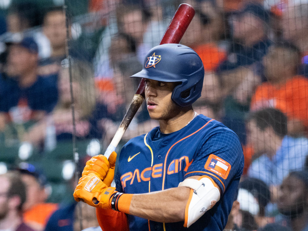 Jeremy Pena is already showing some clutch skills in his rookie year with the Houston Astros. (Photo by F. Carter Smith)