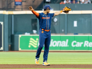 The Houston Astros defeated the Seattle Mariners 3-0 behind home runs by Yordan Alvarez and Jeremy Pena at Minute Maid Park