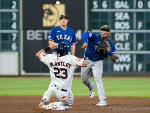The Texas Rangers have a $500 million infield in Corey Seager and Marcus Semien. (Photo by F. Carter Smith)