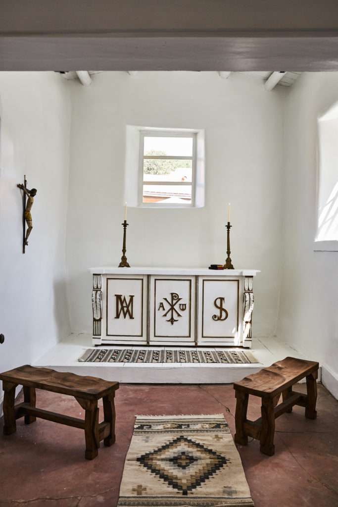 Inside the historic, century-plus chapel.  (Photo by Auberge Resorts Collection)