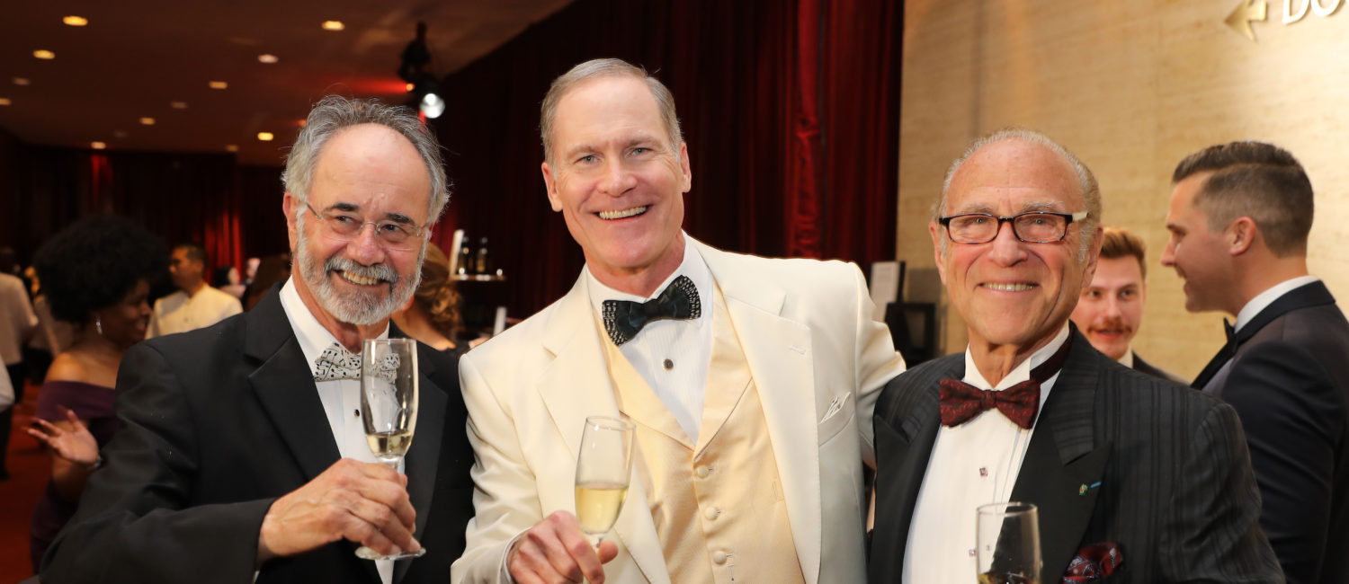 Bob Weiner, James Bell and Robert Sakowitz at the Houston Symphony 2022 Wine Dinner and Auction_Photo by Priscilla Dickson, Courtesy of Houston Symphony