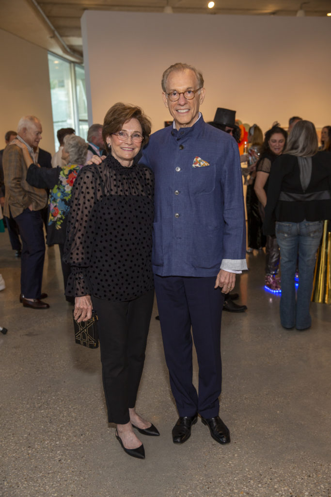 Bobbie Nau, MFAH director Gary Tinterow at the MFAH Glassell School MTV-themed gala (Photo by Jenny Antill Clifton)