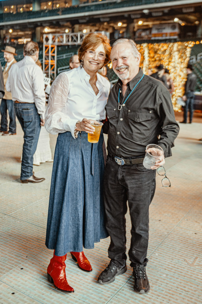 Bobbie Nau & Marc Grossberg at the Cattle Baron's Ball at Minute Maid Park