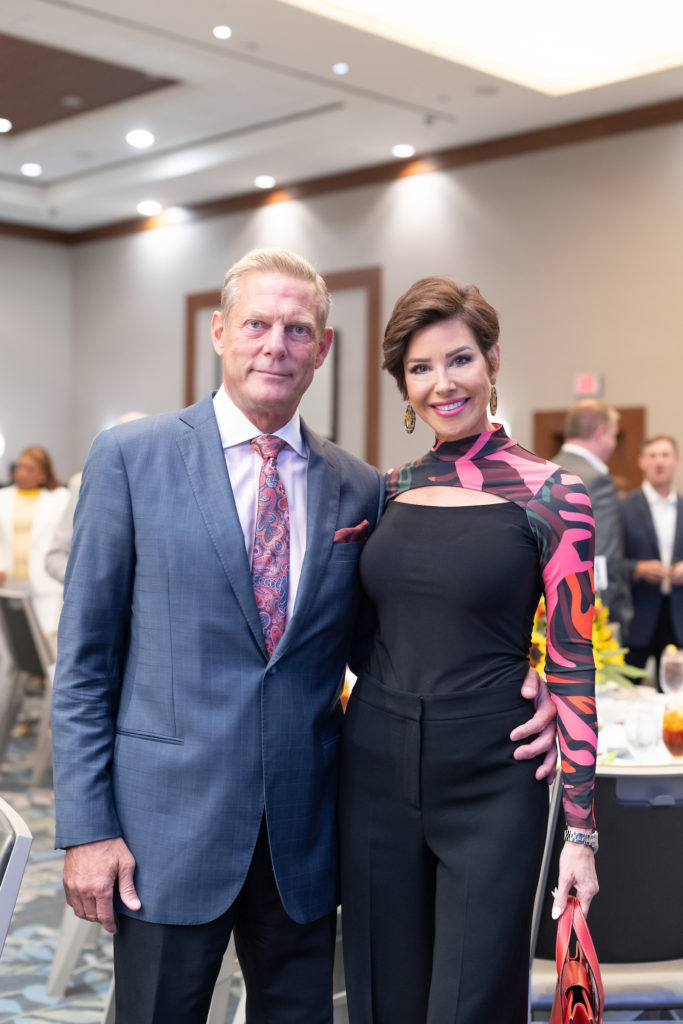 Bruce Blausen, Dominique Sachse at the CanCare Survivors Luncheon (Photo by Daniel Ortiz)