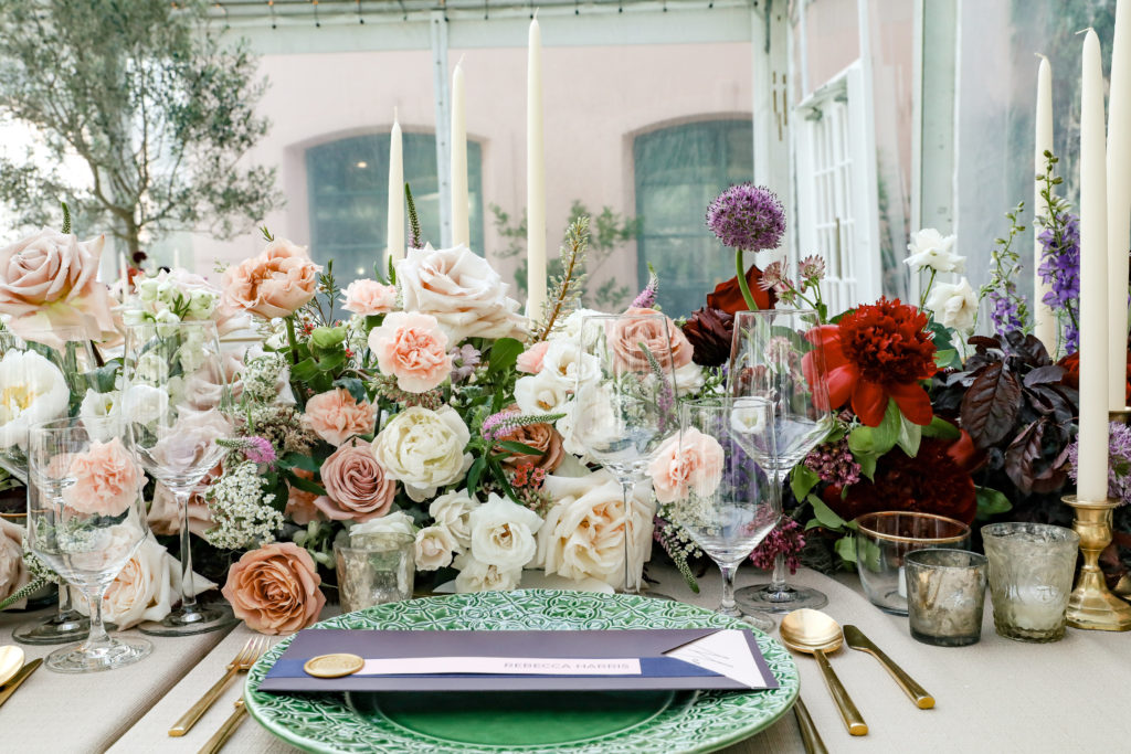 Beautiful flowers by Maxit Floral Designs at Children's Memorial Hermann al fresco dinner (Photo by Priscilla Dickson)
