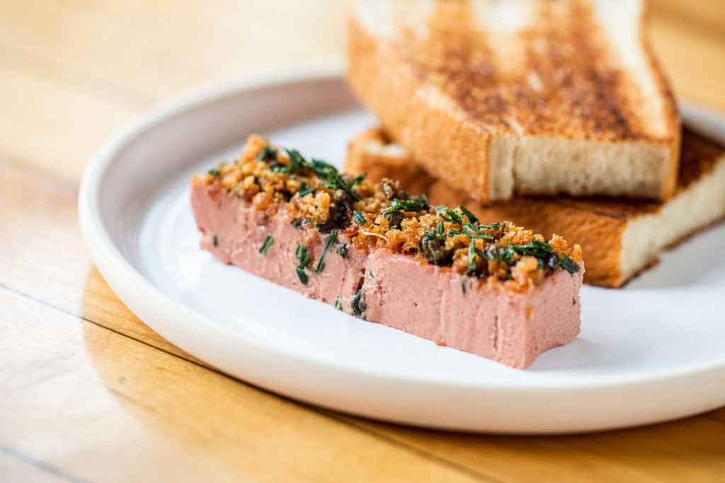 After 5 pm, Cafe Louie's chicken liver parfait is available, along with a curated list of wines and local draft beers.  (Photo by Becca Wright)