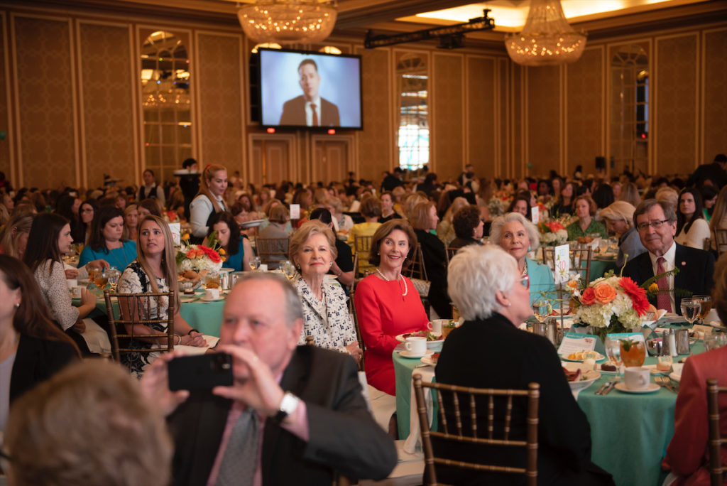 Candid photo from the Junior League of Dallas Centennial Milestones  Luncheon. (Photo by Tamytha Cameron)