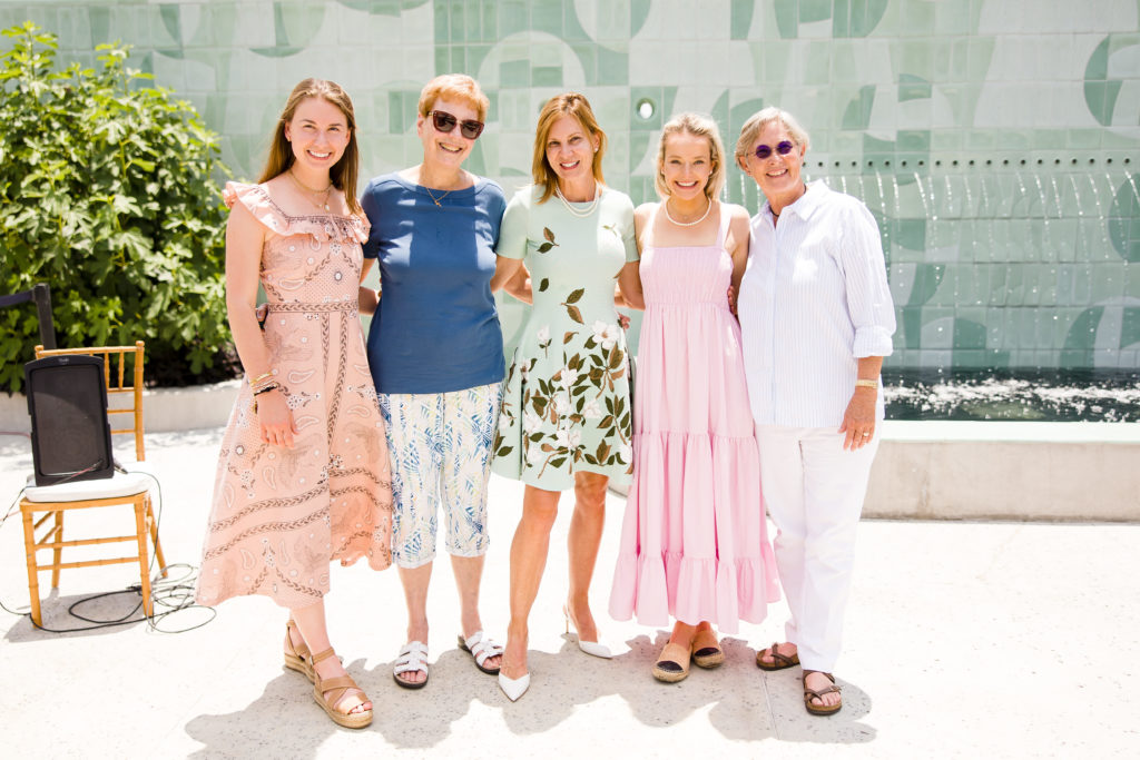 Catherine Clay, Sister Jane Meyer O.P., Emily Clay, Liza Mason, Sister Mary Brenda O.P. (Photo by Hung L. Truong Photography )