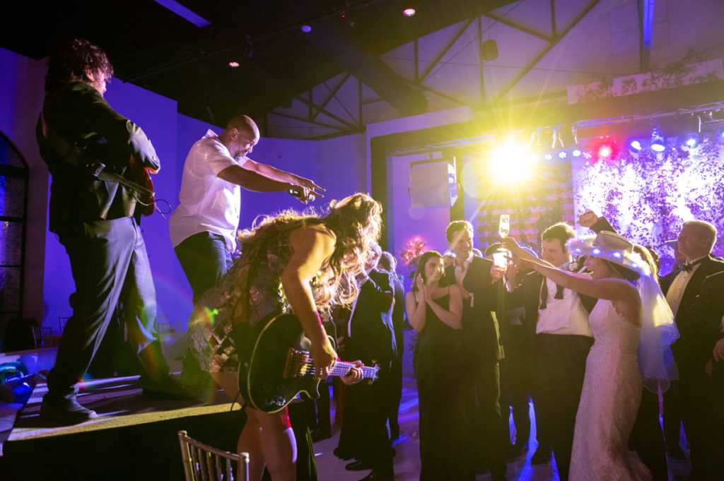 Perry Oster and Sarah Harris' wedding was a celebration. (Photo by Chris Bailey Photography)