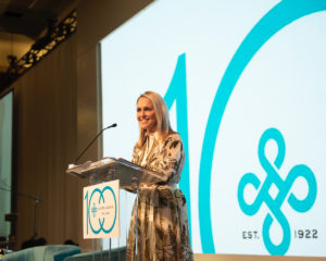 Centennial Milestones Luncheon Emcee Meredith Land