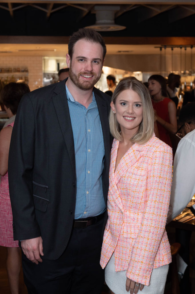 Collin Watson, Kahla Nelson at Houston Ballet's 'Raising the Barre' fundraiser at Bludorn (Photo by Wilson Parish)