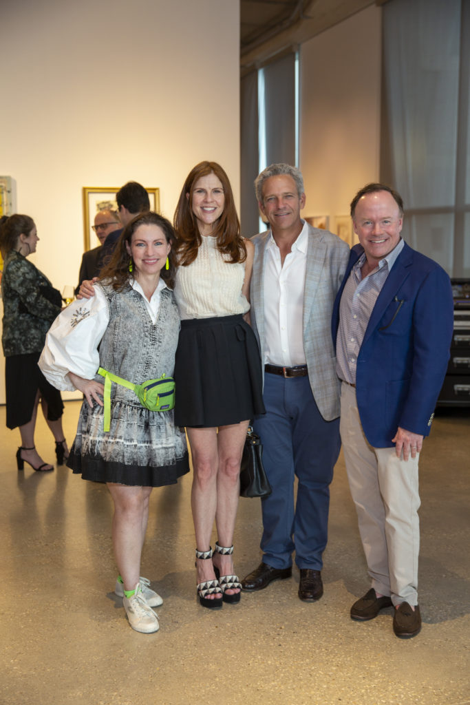 Cullen Geiselman Mary Lile, Tom Lile, Robert Muse at the MFAH Glassell School MTV-themed gala (Photo by Jenny Antill Clifton)