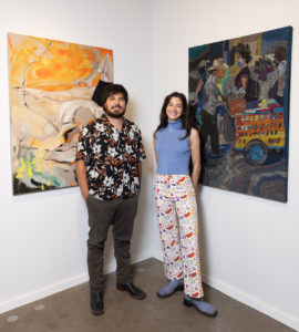 Dallas Art Fair, Ricky Morales, Meredith Williams (gallerists at Martha’s Contemporary), Credit to Exploredinary (Photo by Exploredinary)