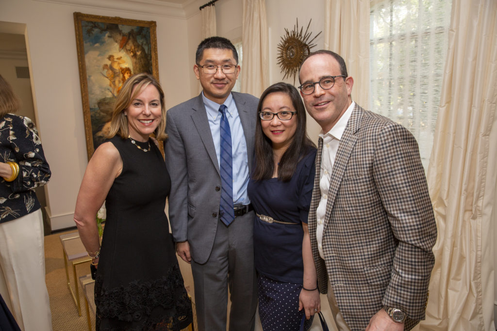 Debbie Sukin, Mingshan Xue, Tuan Chao, Steve Sukin at the Texas Children's Hospital dinner spotlighting the Duncan NRI (Photo by Jenny Antill)