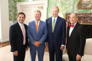 Dr. John Cangelosi, Joe Cleary, Jim Crownover and Dr. Stanley Appel (Photo by Priscilla Dickson)