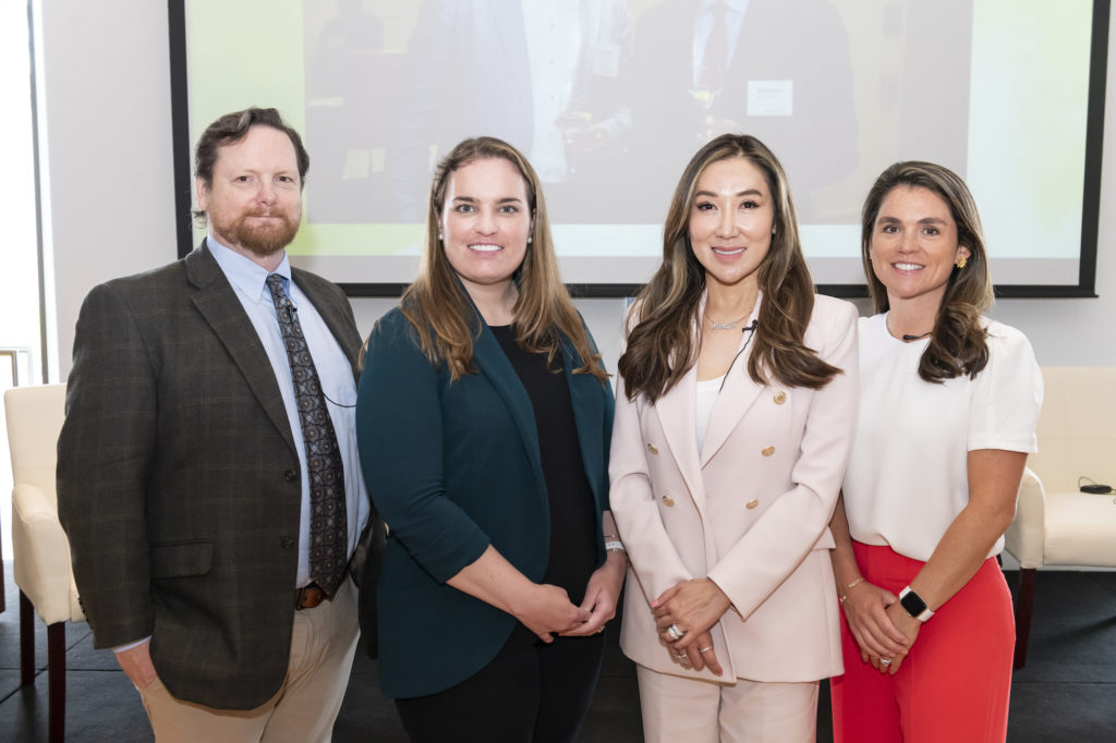 Next Gen Donors Dr. Michael Moody, Kelly Hackett, Mandy Kao, Lacey Fluor Goossen; Courtesy of Greater Houston Community Foundation