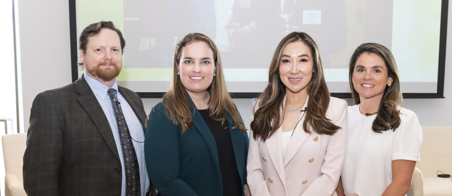 Next Gen Donors Dr. Michael Moody, Kelly Hackett, Mandy Kao, Lacey Fluor Goossen; Courtesy of Greater Houston Community Foundation