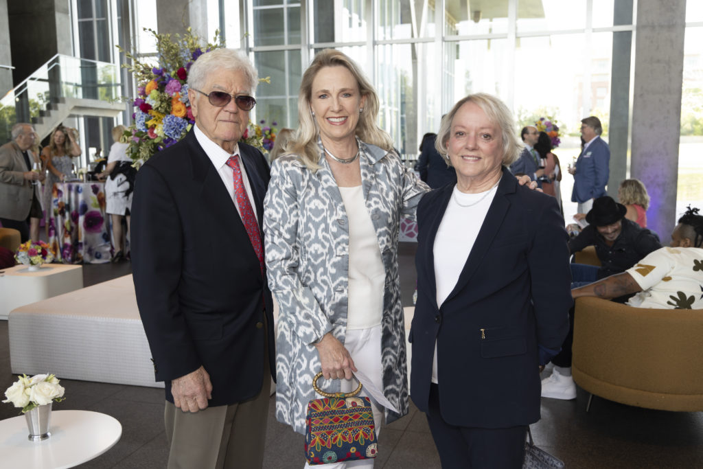 Dr. Richard Hubbard, Blaine Smith, Fort Worth Modern's director Marla Price