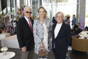 Dr. Richard Hubbard, Blaine Smith, Fort Worth Modern’s director Marla Price (photo by, Kim Leeson)