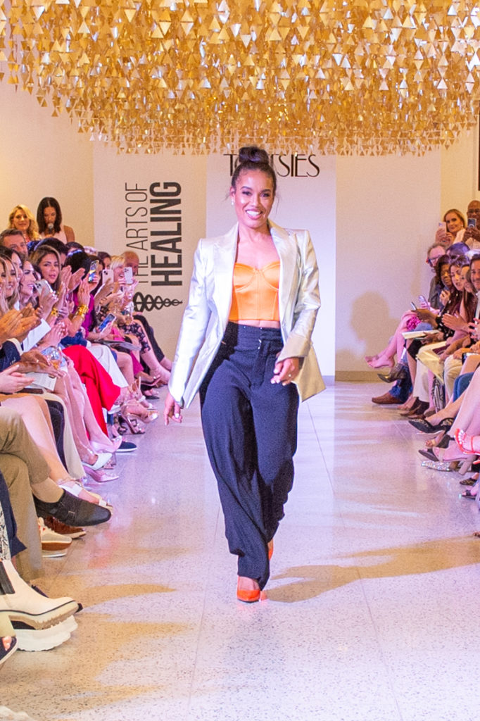 Dr. Terri Ann Samuels on the catwalk at The Art of Healing Foundation event at Tootsies (Photo by Jacob Powers)