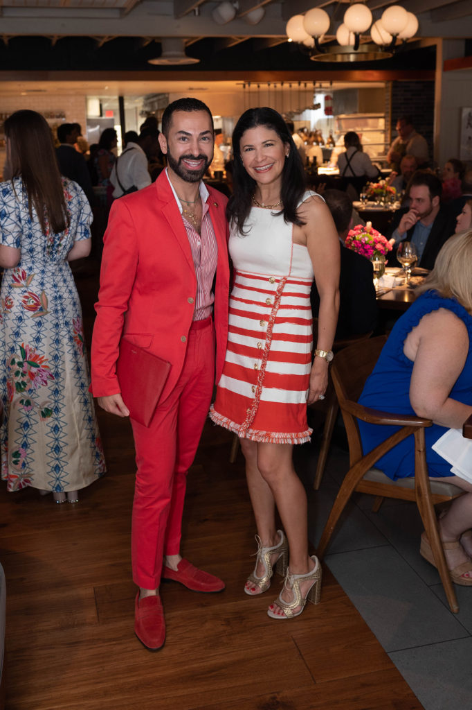 Fady Armanious, Kristy Bradshaw at Houston Ballet's 'Raising the Barre' fundraiser held at Bludorn (Photo by Wilson Parish)