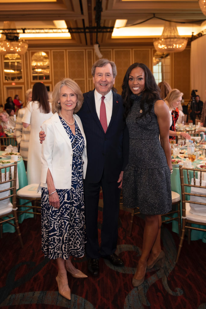 Gail Turner, Dr. Gerald Turner, and Junior League of Dallas President Christa Sanford. (Photo by Tamytha Cameron)
