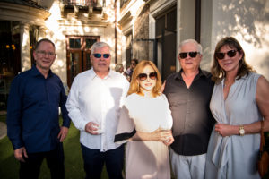 Greg Nelson, Gus Woehr, Ilene Christ and Eugene Woehr, Ana Carty (Photo by Don Alexander)