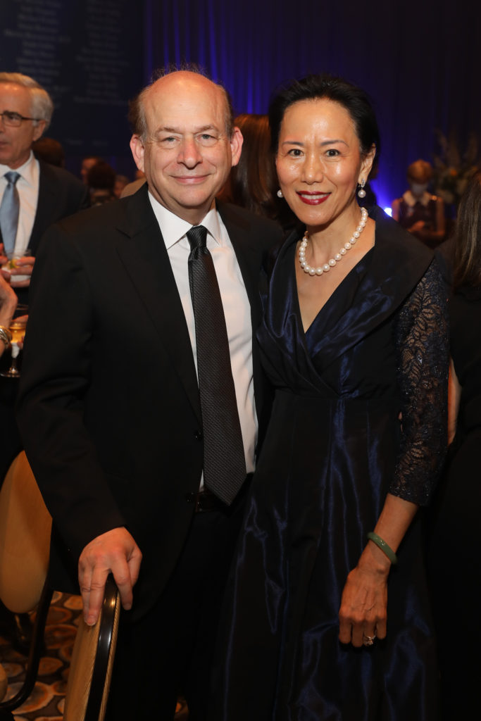 David Leebron & Y. Ping Sun at the Lyndon Baines Johnson Moral Courage Award dinner (Photo by Priscilla Dickson)