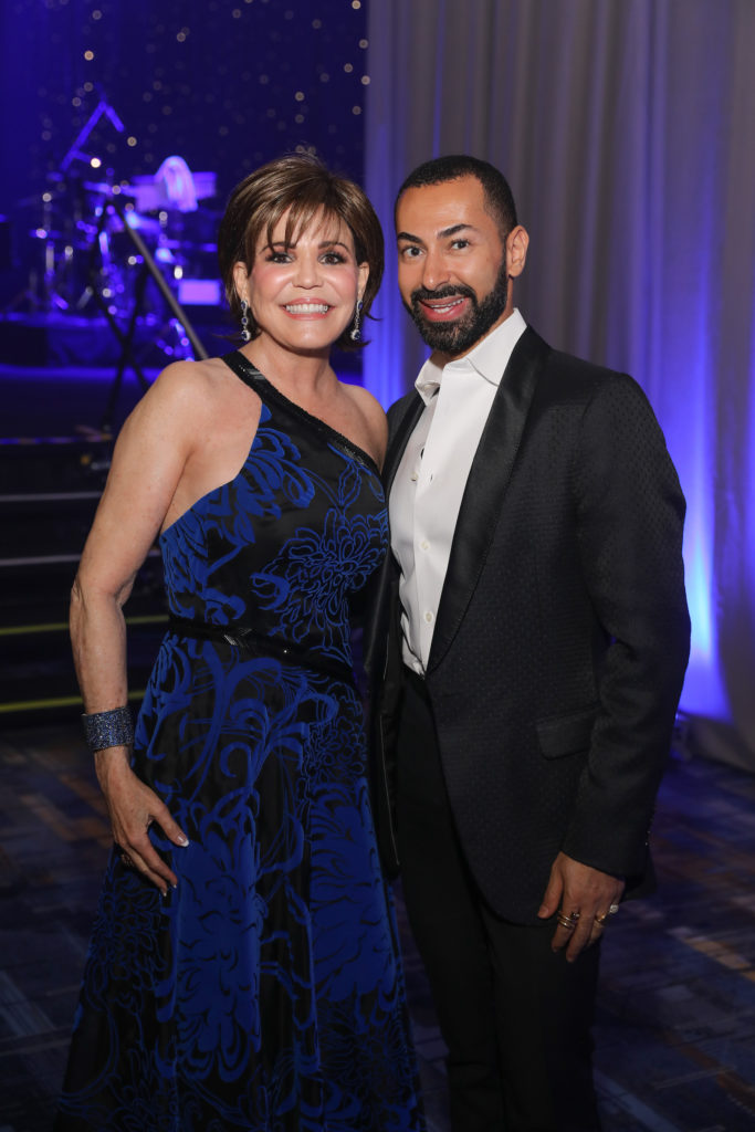 Hallie Vanderhider, Fady Armanious at the Lyndon Baines Johnson Moral Courage Award dinner (Photo by Priscilla Dickson)