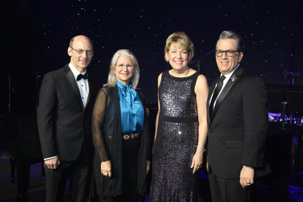 James Ginsburg & Patrice Michaels, Holocaust Museum Houston CEO Kelly J. Zúñiga, museum chair Carl Josehart at the Lyndon Baines Johnson Moral Courage Award dinner (Photo by Priscilla Dickson)