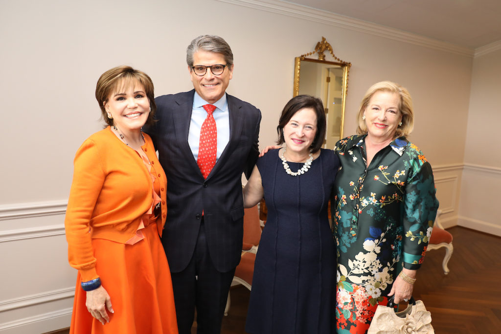 Hallie Vanderhider, Stephen Lewis, Anne Neeson, Molly Crownover at the Men of Distinction luncheon (Photo by Priscilla Dickson)