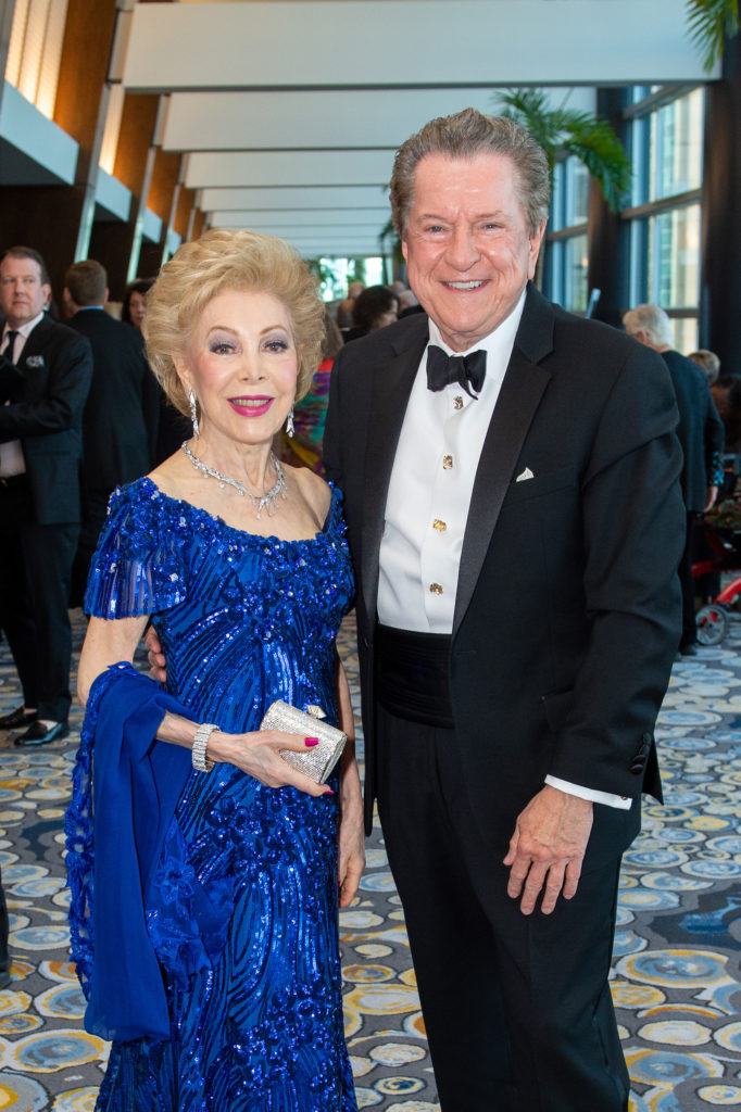 Margaret Alkek Williams, Bill Stubbs at the Lyndon Baines Johnson Moral Courage Award dinner (Photo by Jacob Power)