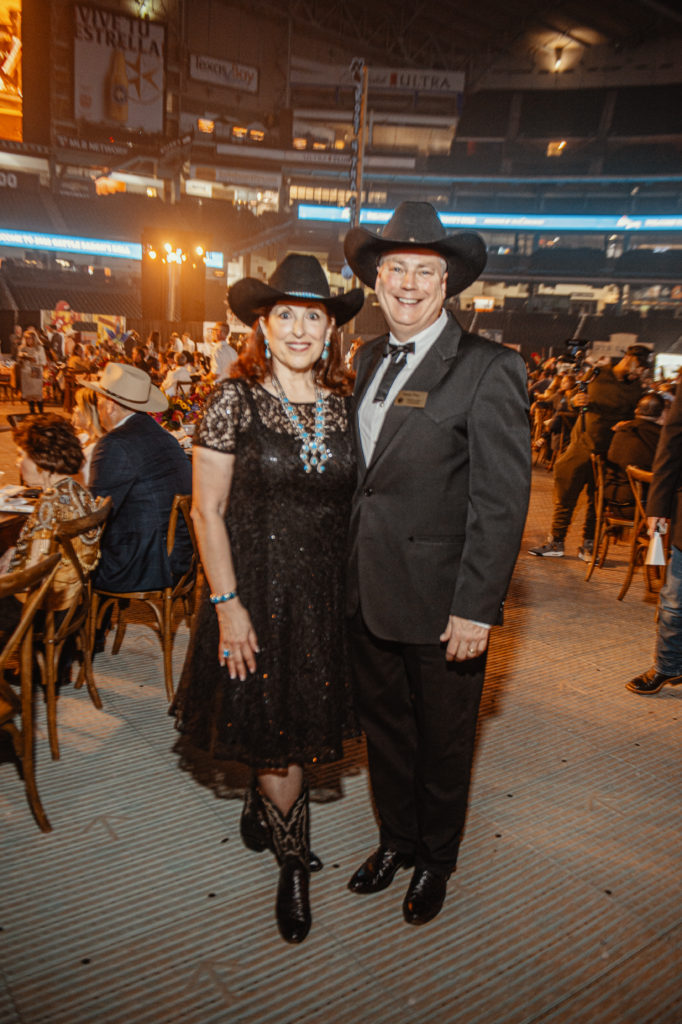 James & Sara Parr at the Cattle Baron's Ball at Minute Maid Park