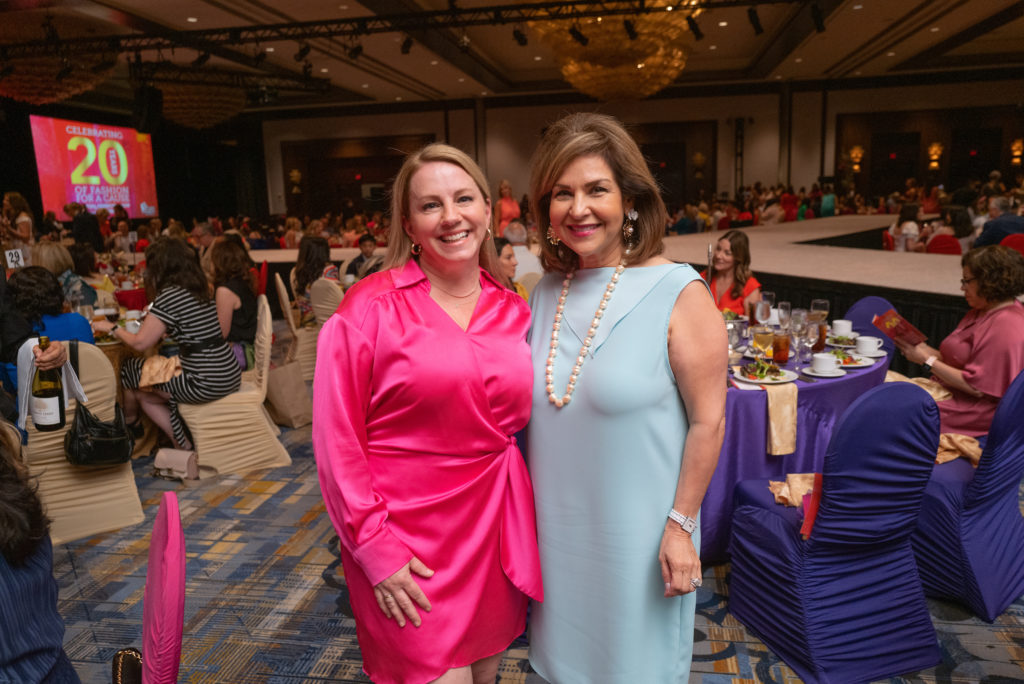 Jan Mendenhall, Marie Bergeron at the Latin Women's Initiative 20th anniversary luncheon (Photo by Daniel Ortiz)