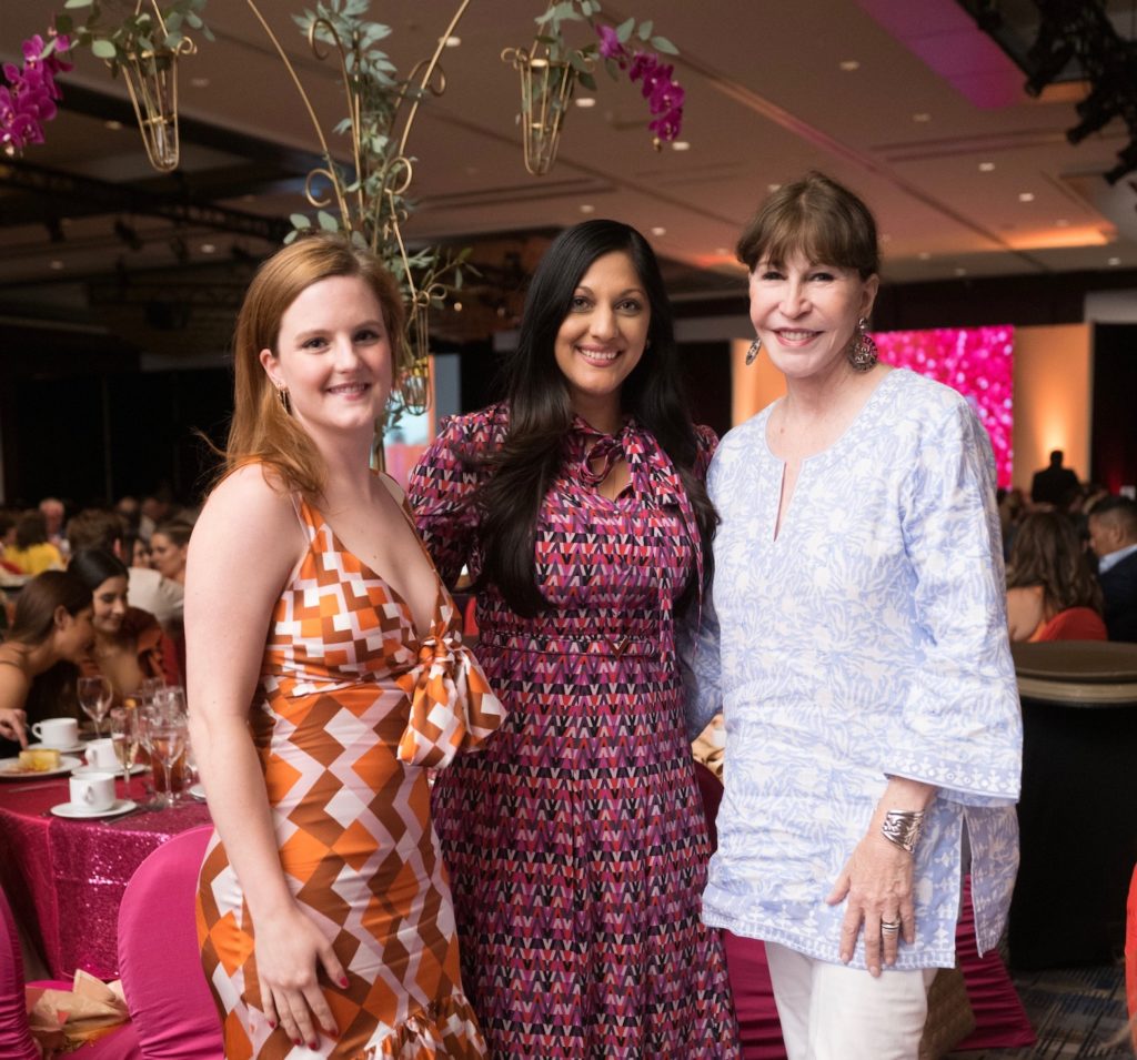 Jenna Lindley, Dr. Sippi Khurana, Shelby Hodge at the Latin Women's Initiative 20th anniversary luncheon (Photo by Jacob Power)