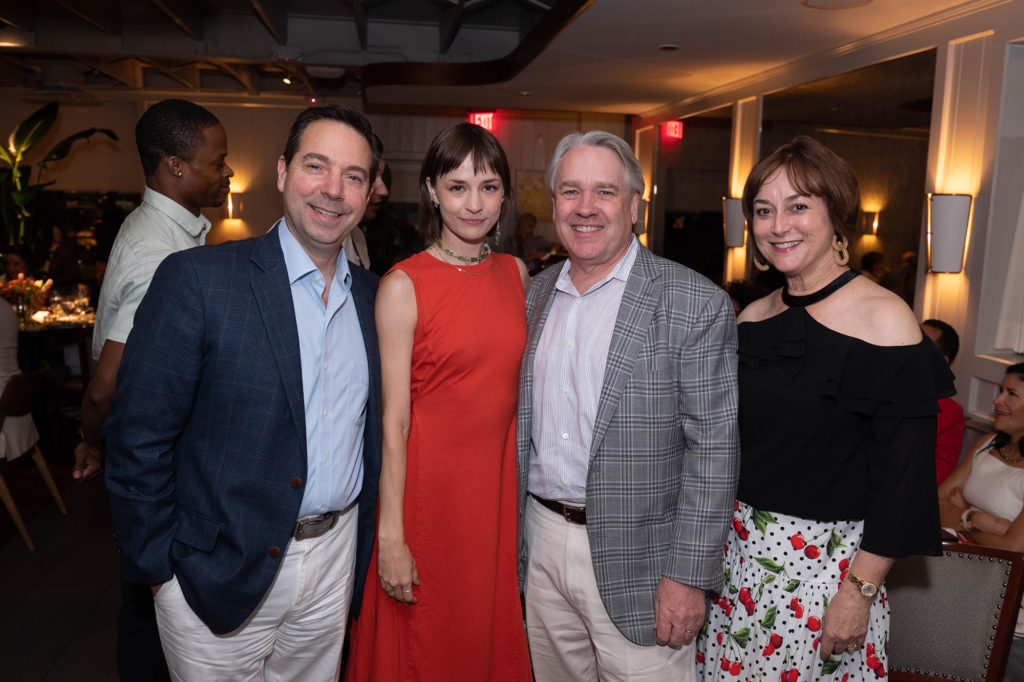 Jim Nelson, Mackenzie Richter, Reggie & Leigh Smith at Houston Ballet's 'Raising the Barre' at Bludorn (Photo by Wilson Parish)