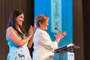 Junior League of Dallas Centennial Co-chairs Andrea Cheek and Margo Goodwin