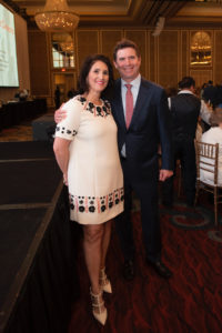 Junior League of Dallas Centennial Milestones Luncheon Co-chair Isabell Novakov Higginbotham and Trey Higginbotham