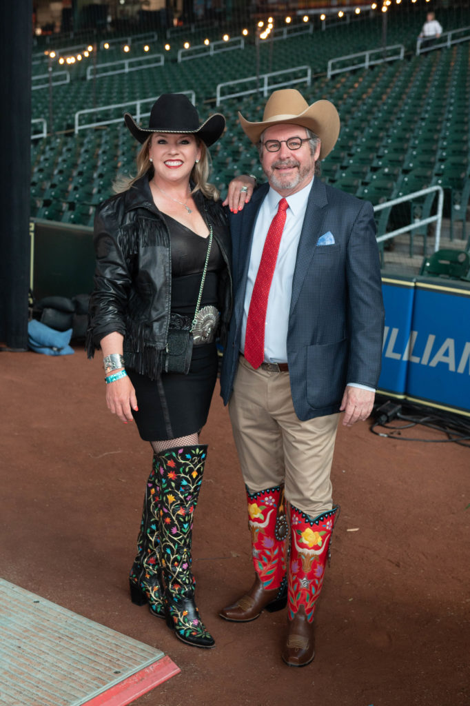 Kami Sisson & Mike Cavender at the Cattle Baron's Ball at Minute Maid Park