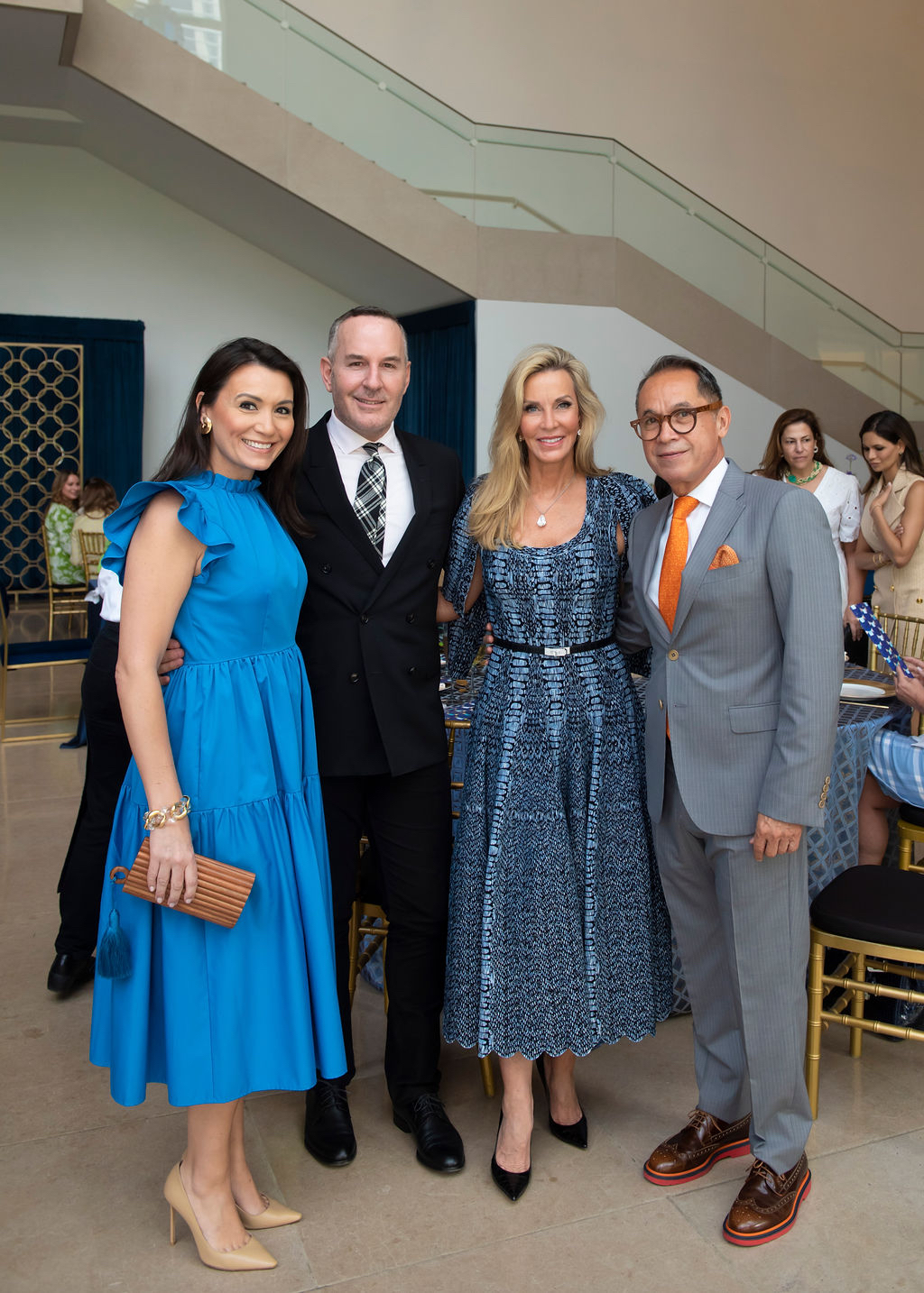 Kimberly Whitman, Brian Bolke, Nancy Rogers, Agustin Arteaga, The Eugene McDermott Director of the Dallas Museum of Art (Photo by Tamytha Cameron Smith and Simon Luna of The Mamones LLC)