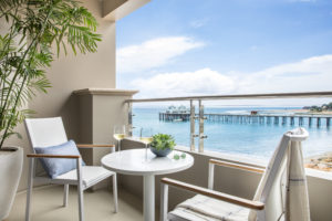 Room 317’s balcony with it’s breath taking view.  Photographed by Lisa Romerein