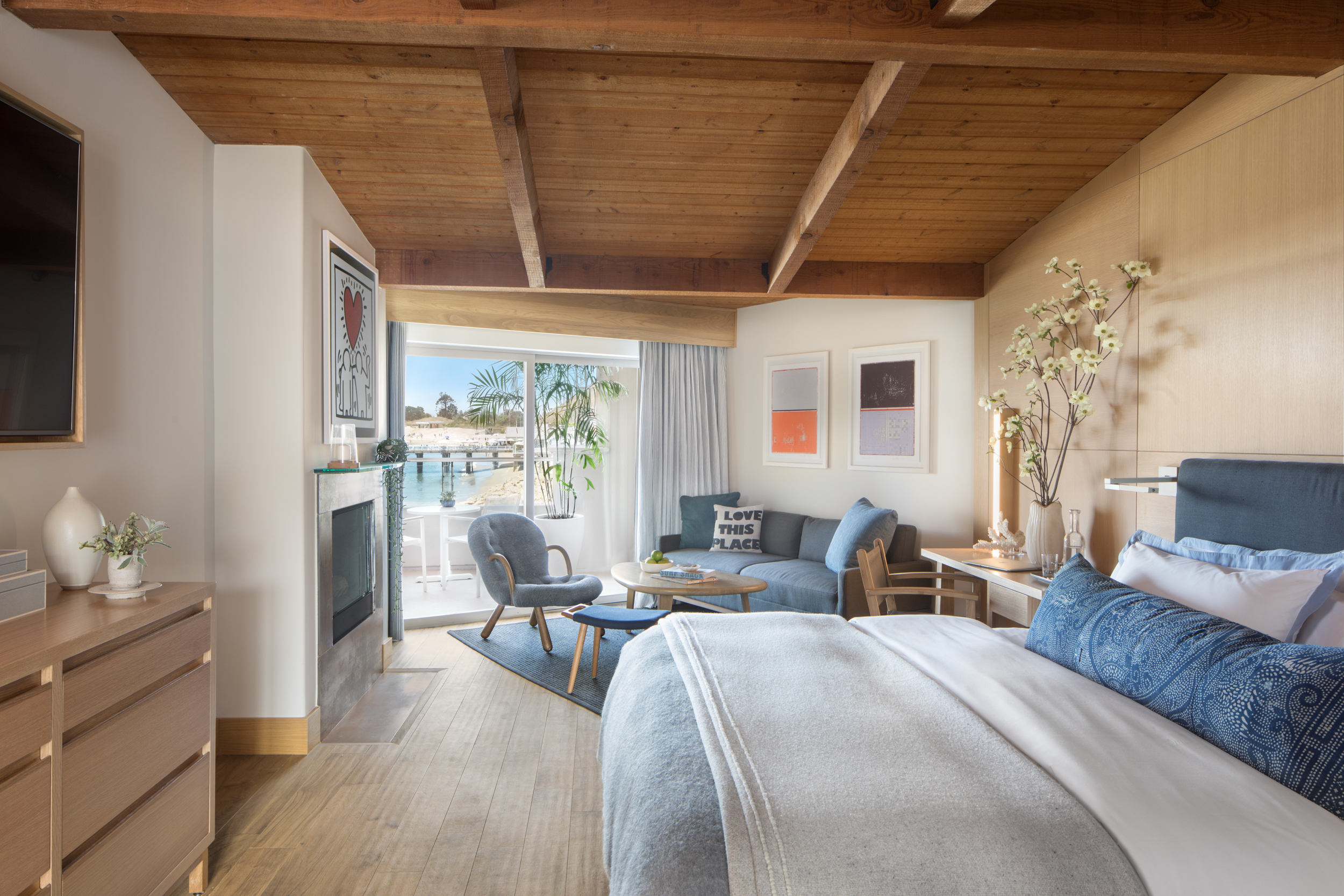 Room 317’s beach vibe decor. Photographed by Lisa Romerein