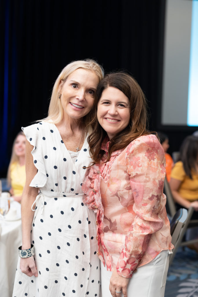 Kristen Cannon, Lisa Helfman at the CanCare Survivors Luncheon (Photo by Daniel Ortiz)